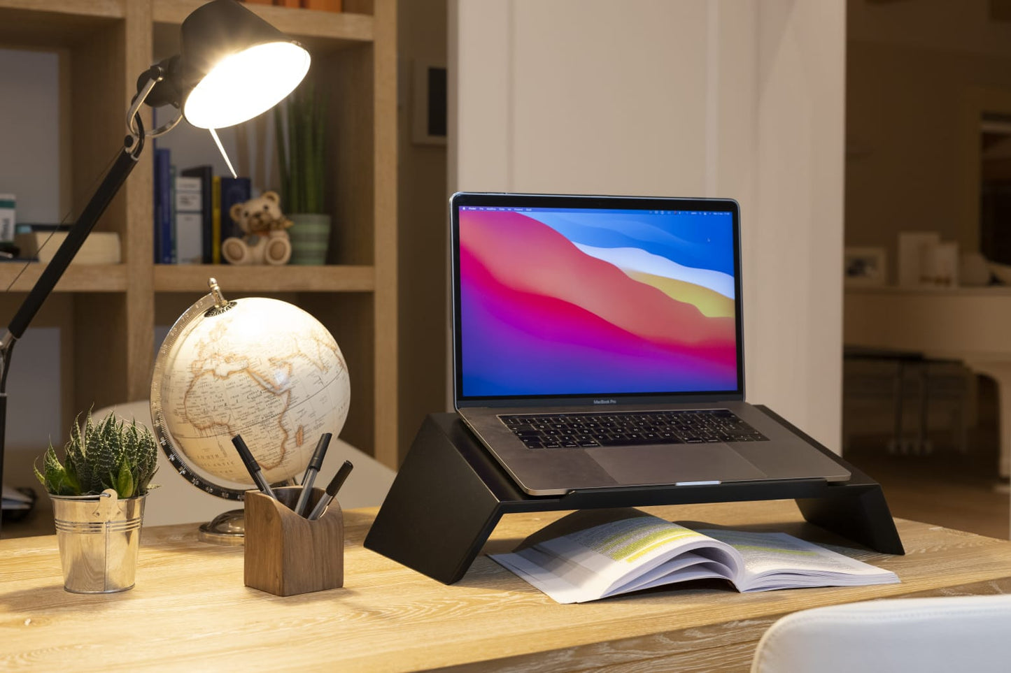 Supporto pc laptop in vero legno e/o laccato