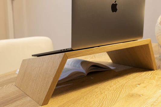 Supporto pc laptop in vero legno e/o laccato