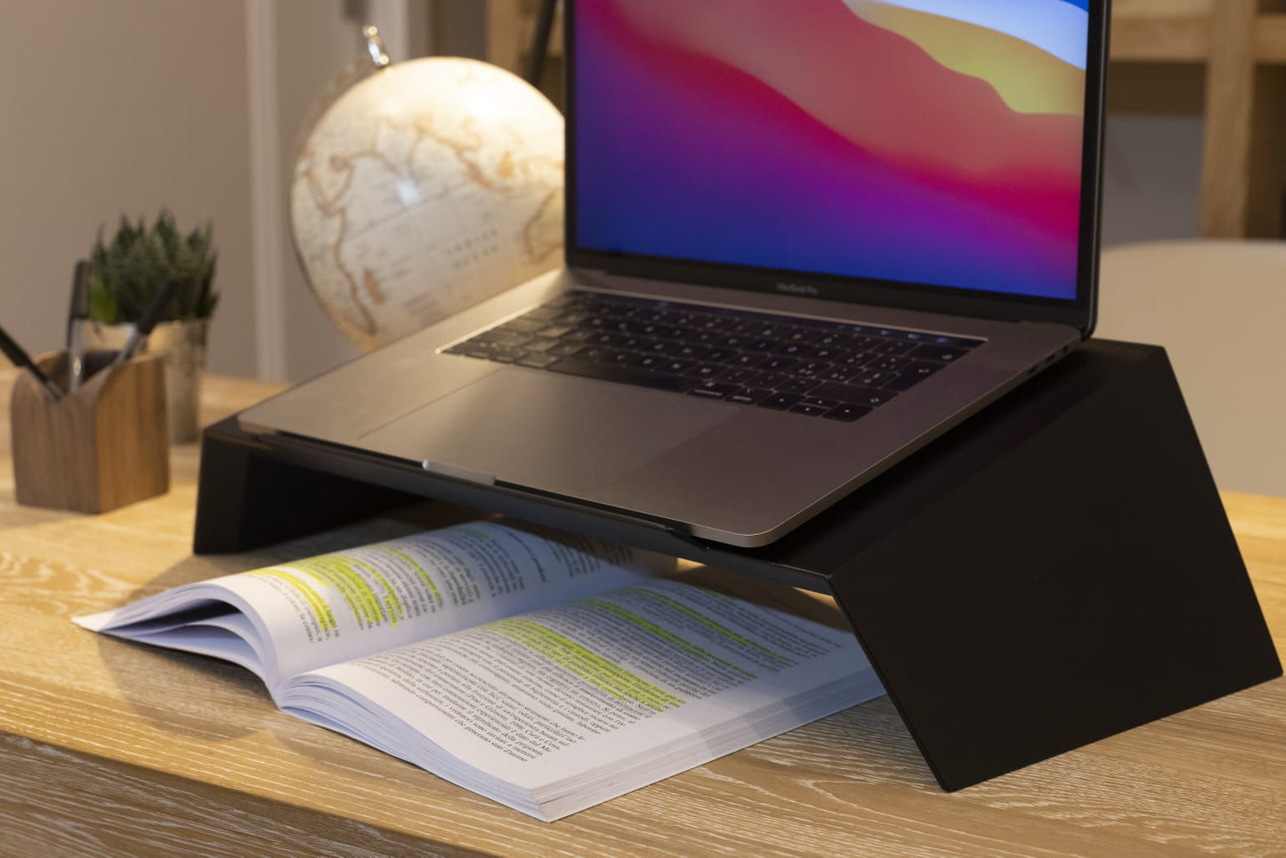 Supporto pc laptop in vero legno e/o laccato