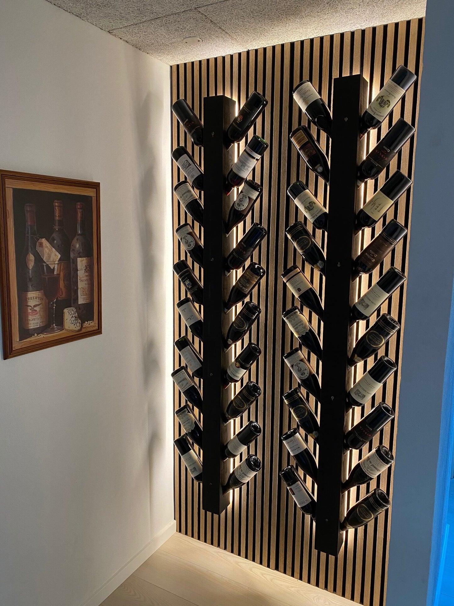 Pannello acustico decorativo in vero legno da 3mt o 2.44mt