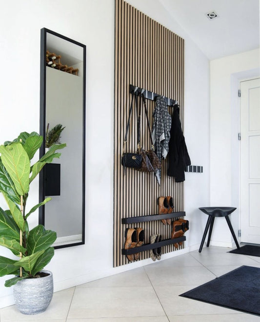 Pannello acustico decorativo in vero legno da 3mt o 2.44mt