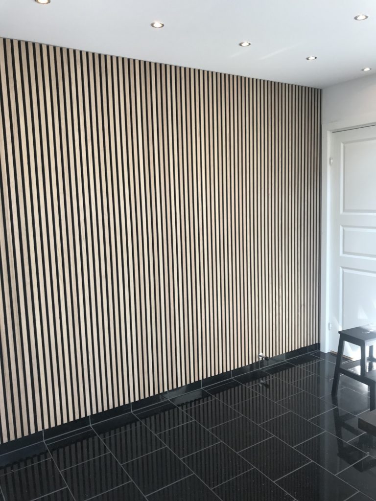 Pannello acustico decorativo in vero legno da 3mt o 2.44mt