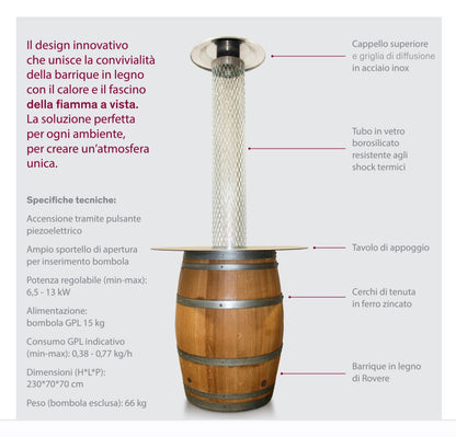 Fungo Barrique in Rovere