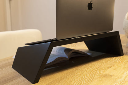 Supporto pc laptop in vero legno e/o laccato