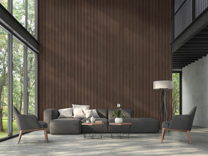 Pannello acustico decorativo in vero legno da 3mt o 2.44mt