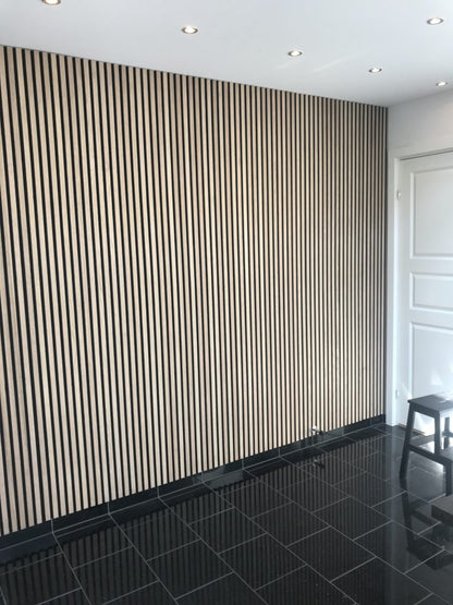 Pannello acustico decorativo in vero legno da 3mt o 2.44mt
